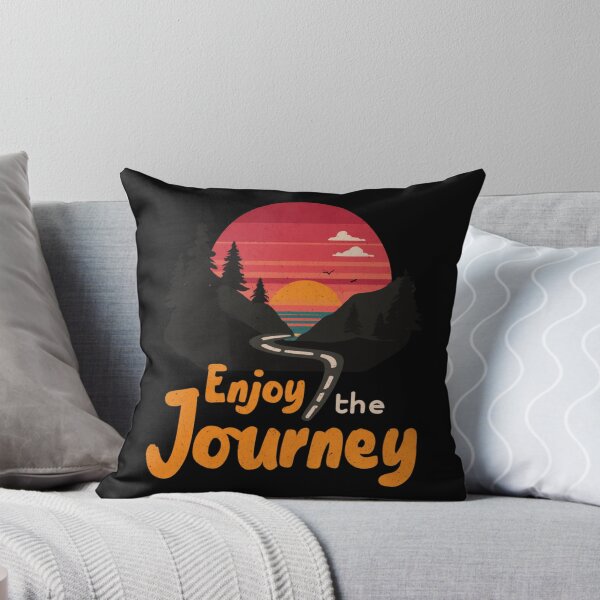 Item preview, Enjoy the Journey - Retro Sunset Road Art designed and sold by Patricks-Art.
