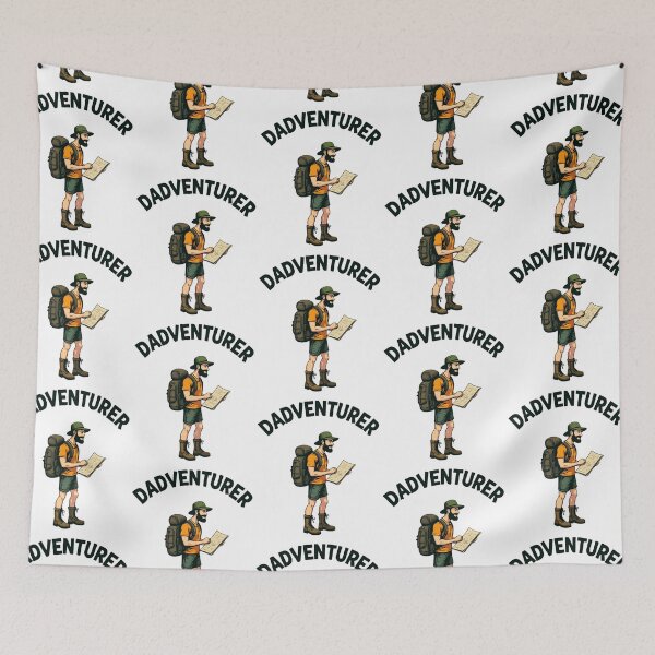 Item preview, Dadventurer Explorer Dad with Map - Perfect for Father's Day Adventure Lovers designed and sold by Taans-Creation.