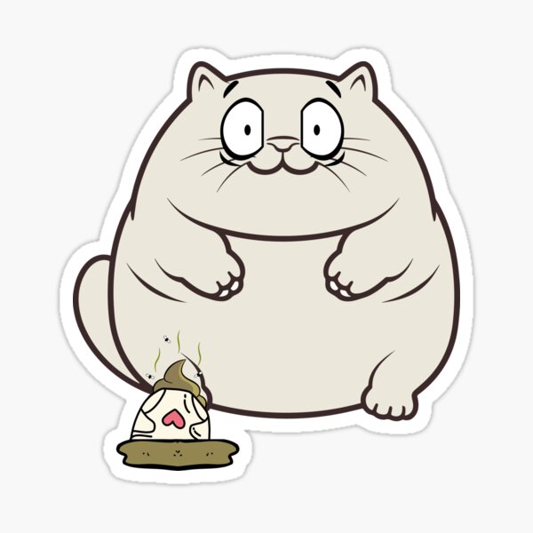 Item preview, Funny Fat cat steps on a dirty diaper designed and sold by Pet Station.