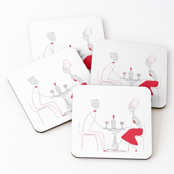 Item preview, Dinner Date Line Art designed and sold by CHILDRENSJOY.