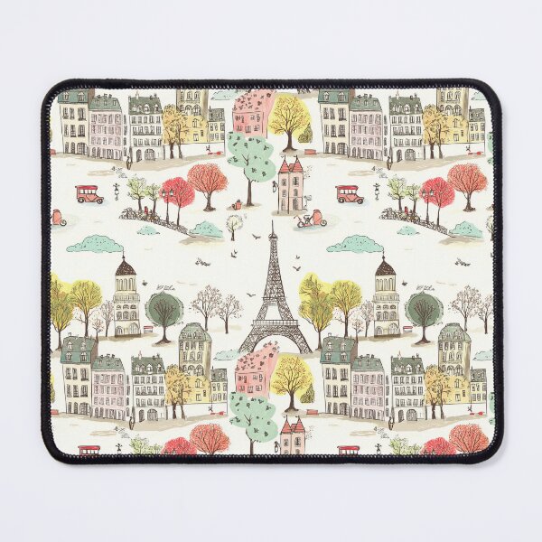 Item preview, Paris Landmarks Repeating Pattern Illustration designed and sold by SimoneBalman.