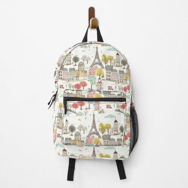 Item preview, Paris Landmarks Repeating Pattern Illustration designed and sold by SimoneBalman.