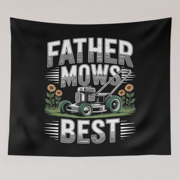 Item preview, Father Mows Best Gardener Dad Lawn Care designed and sold by Redgiant87x.