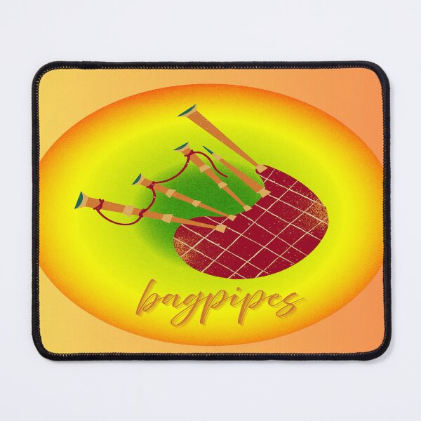 Item preview, Bagpipes In Fun Colorful Graphic designed and sold by BrightrDayMusicArt.