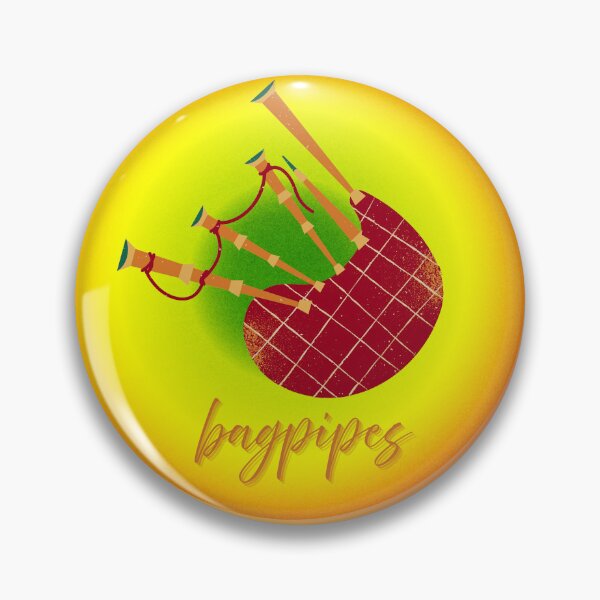 Item preview, Bagpipes In Fun Colorful Graphic designed and sold by BrightrDayMusicArt.
