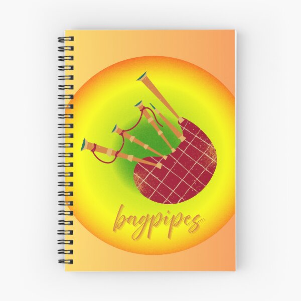 Item preview, Bagpipes In Fun Colorful Graphic designed and sold by BrightrDayMusicArt.