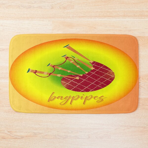 Item preview, Bagpipes In Fun Colorful Graphic designed and sold by BrightrDayMusicArt.