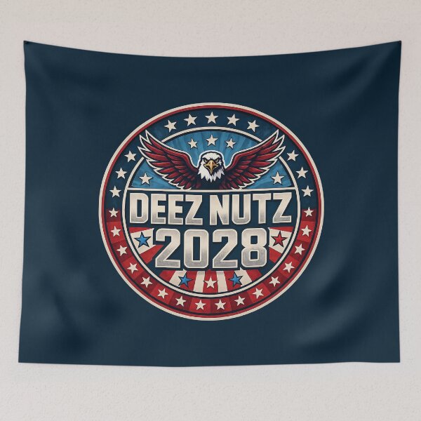 Item preview, Deez Nutz 2028 – Hilarious Political Meme Campaign Parody Design designed and sold by Victor Shadehorn.
