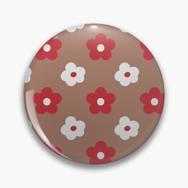 Item preview, Estampado floral retro chic en rojo y blanco sin costuras | Diseño floral divertido designed and sold by PathPeek.