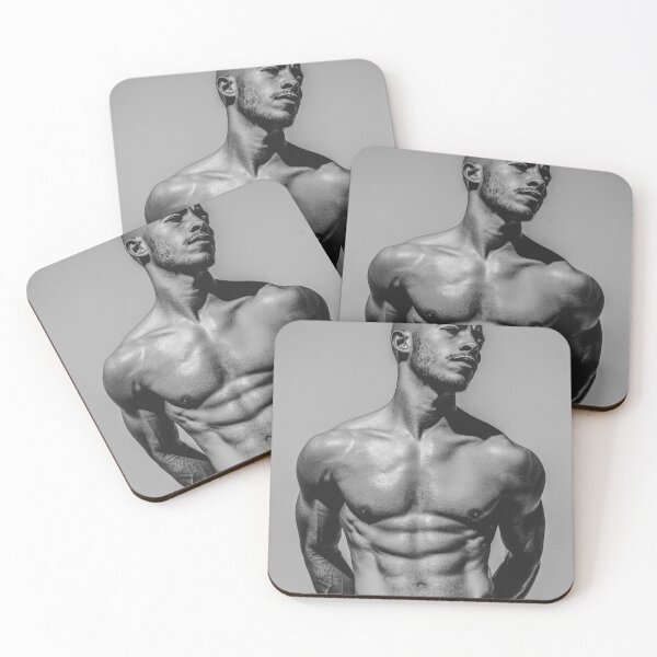 Item preview, Black Masculine Strength Sculpted Elegance in Monochrome" designed and sold by Atlas Kai.