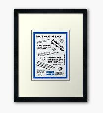 The Office Quotes Framed Print