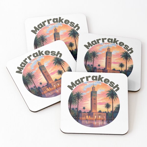 Item preview, Sunset View of Marrakesh Koutoubia Mosque designed and sold by dijjaboutique.