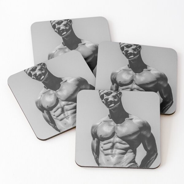 Item preview, Black Masculine Strength Sculpted Elegance in Monochrome" designed and sold by Atlas Kai.