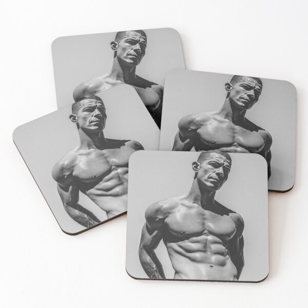 Item preview, Black Masculine Strength Sculpted Elegance in Monochrome" designed and sold by Atlas Kai.