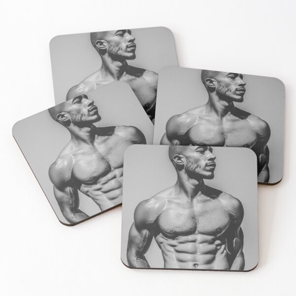 Item preview, Black Masculine Strength Sculpted Elegance in Monochrome" designed and sold by Atlas Kai.