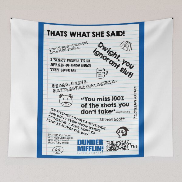 Item preview, The Office Quotes designed and sold by TopNotchVisuals.