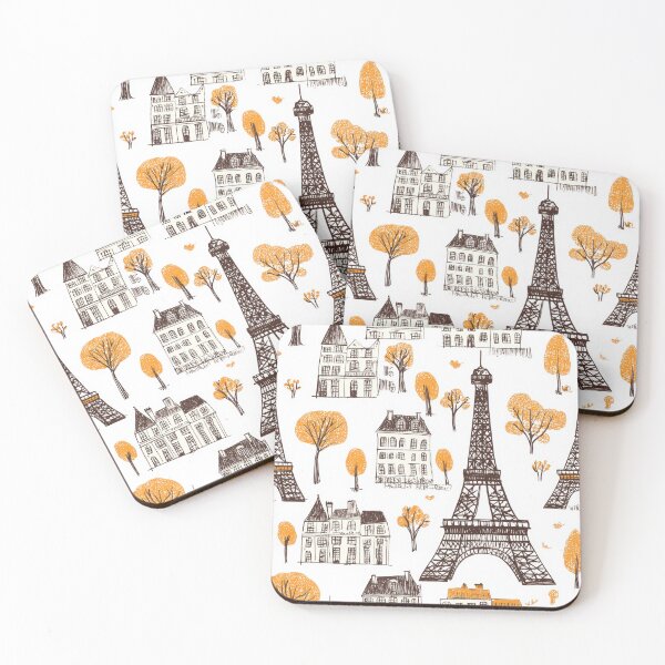 Item preview, Paris Landmarks Repeating Pattern Illustration 2 designed and sold by SimoneBalman.