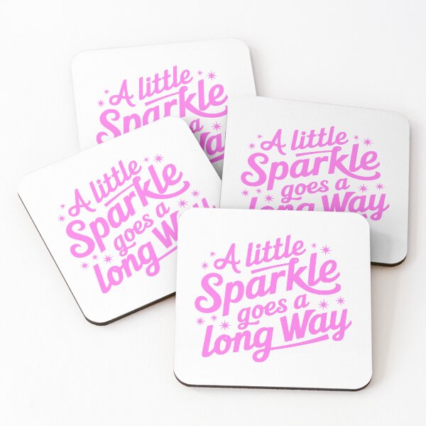 Item preview, A Little Sparkle Goes A Long Way. Pink Sparkles designed and sold by PMCreative.