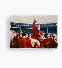 England-Weltmeisterschaft 1966 gewinnende Feier Aquarell Aquarell Leinwanddruck
