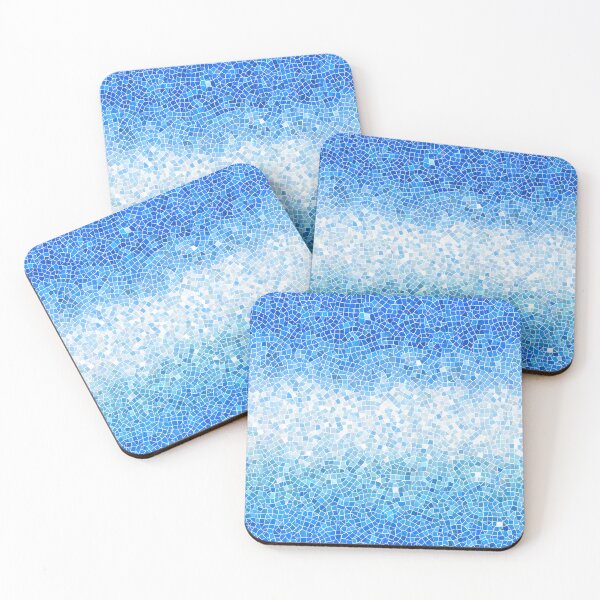 Item preview, Blue and white mosaic tile texture designed and sold by valerko26.