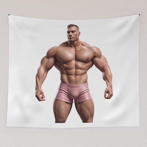 Item preview, Ultra Muscular Bodybuilder Sticker – Bold Fitness Art #117 designed and sold by ForeverPrintsOK.
