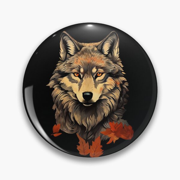 Item preview, Warm-Colored Wolf Portrait | Autumn Colors designed and sold by UnhingedBird.