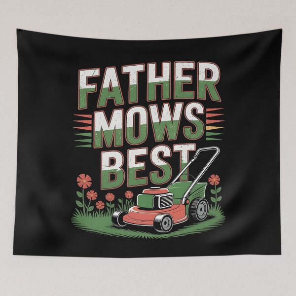 Item preview, Father Mows Best Gardener Dad Lawn Care designed and sold by Redgiant87x.