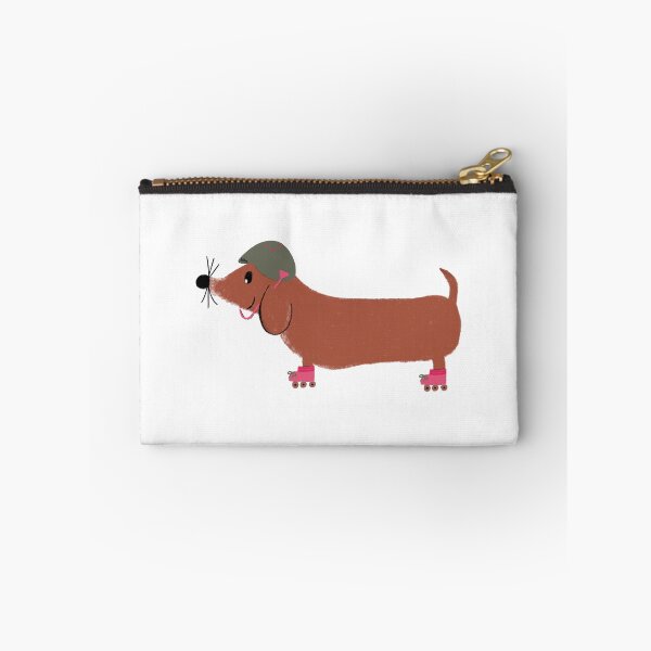 Item preview, Inline Skating Dachshund Sticker designed and sold by cupcakiwi.
