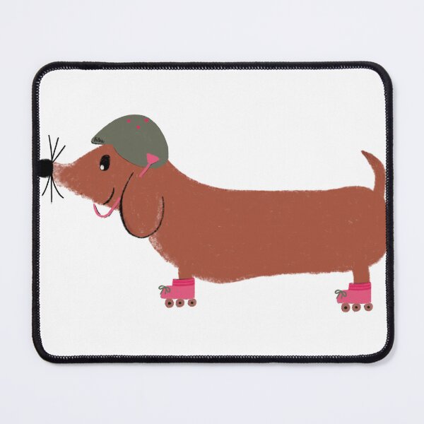 Item preview, Inline Skating Dachshund Sticker designed and sold by cupcakiwi.