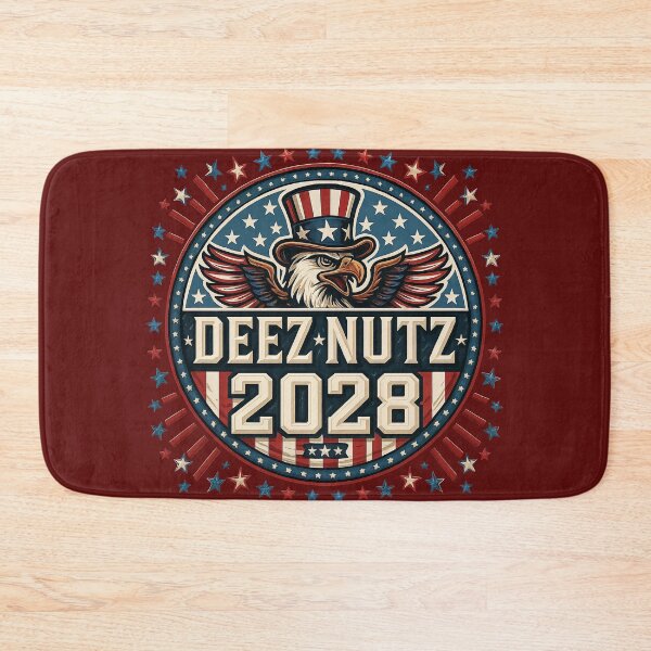 Item preview, Deez Nutz 2028 – Patriotic Meme Candidate Campaign Logo designed and sold by Victor Shadehorn.