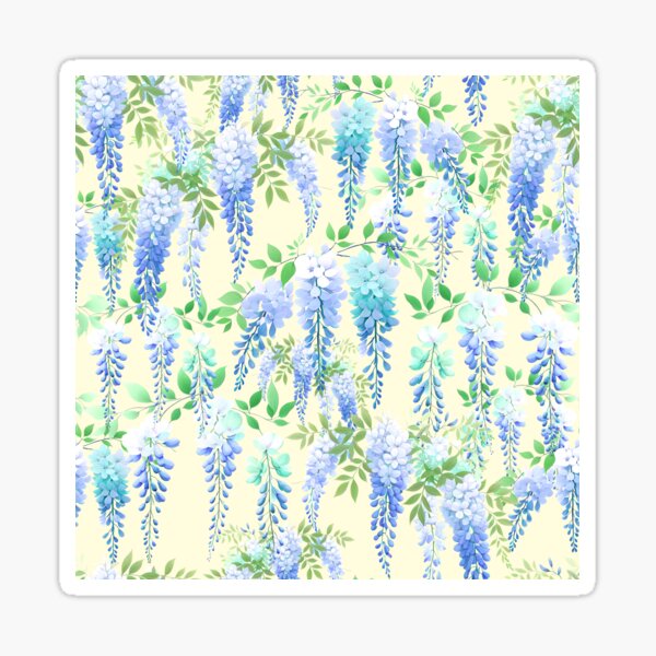 Item preview,  Wisteria Blue And Yellow designed and sold by SilverPegasus.