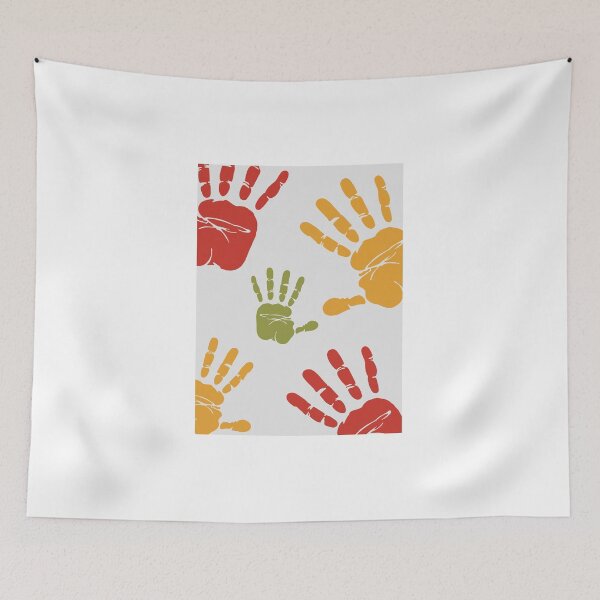 Item preview, Colourful Handprint Illustration designed and sold by Divya-Hirodiya.