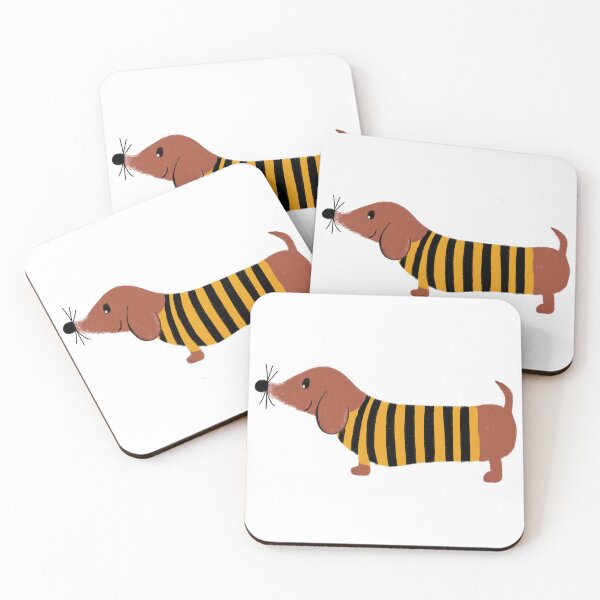 Item preview, Bee Dachshund Sticker designed and sold by cupcakiwi.
