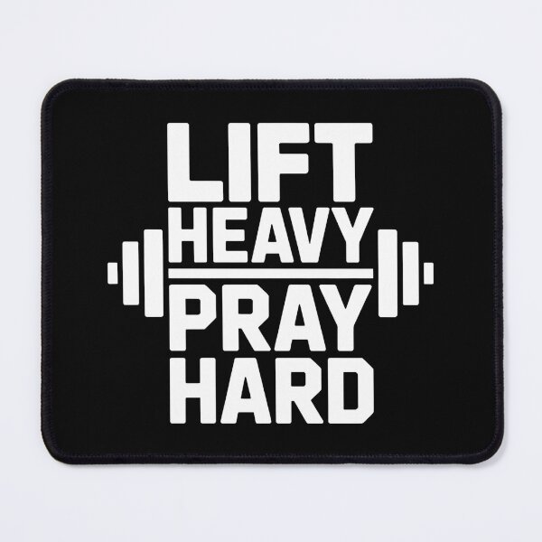 Item preview, Lift Heavy Pray Hard - Perfect gift for faith-driven gym lovers, weightlifters, and spiritual warriors who train with purpose. designed and sold by ZyziowskyArt.