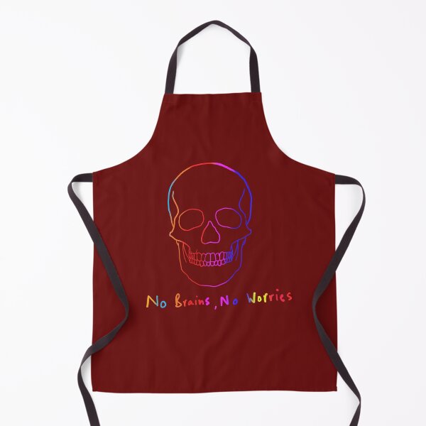 Item preview, No Brains, No Worries - Skull designed and sold by drdoodle92 Art.