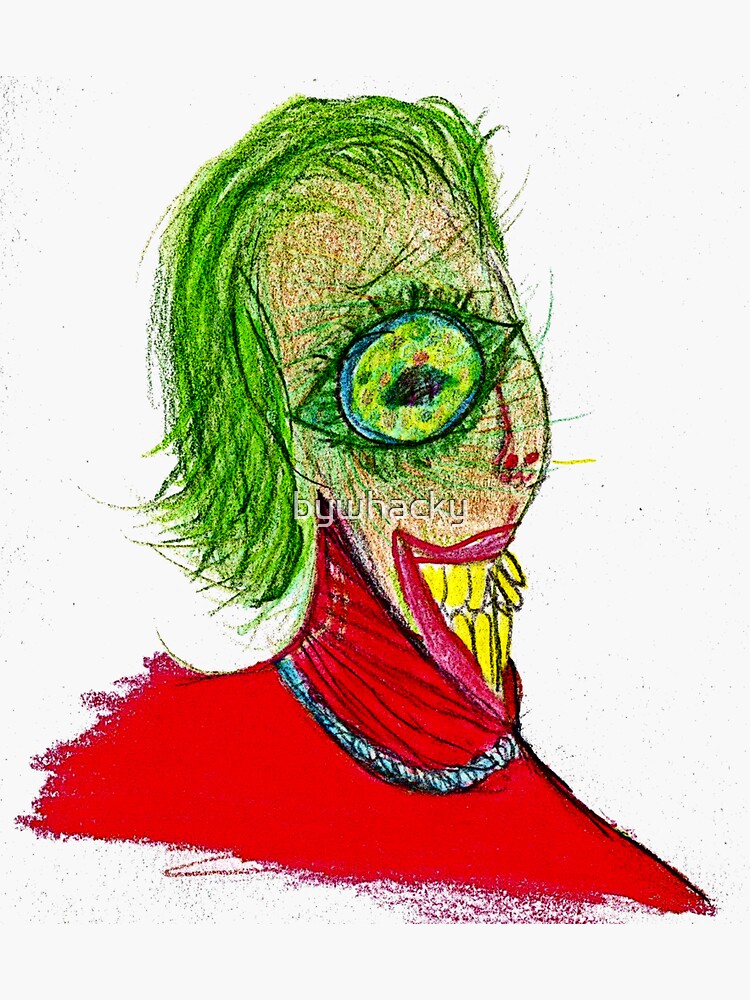 Thumbnail 3 of 3, Sticker, Buck Tooth Alien designed and sold by bywhacky.