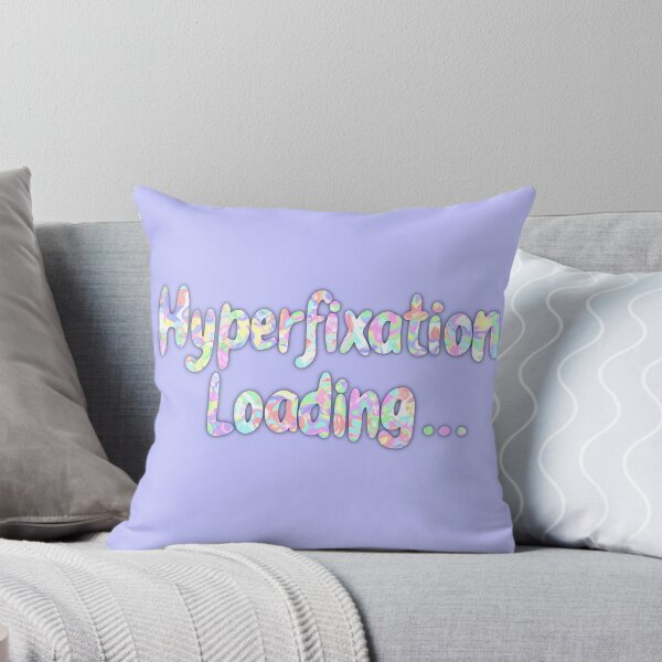 Item preview, hyperfixation loading... (purple background) designed and sold by Paige Parker.