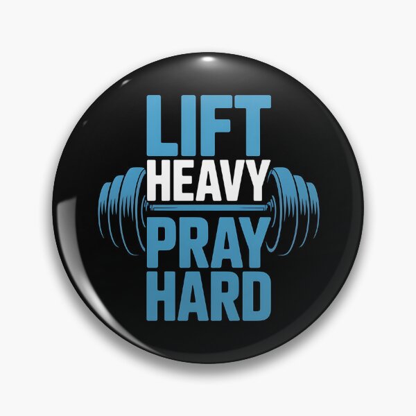Item preview, Lift Heavy Pray Hard - Perfect gift for faith-driven gym lovers, weightlifters, and spiritual warriors who train with purpose. designed and sold by ZyziowskyArt.