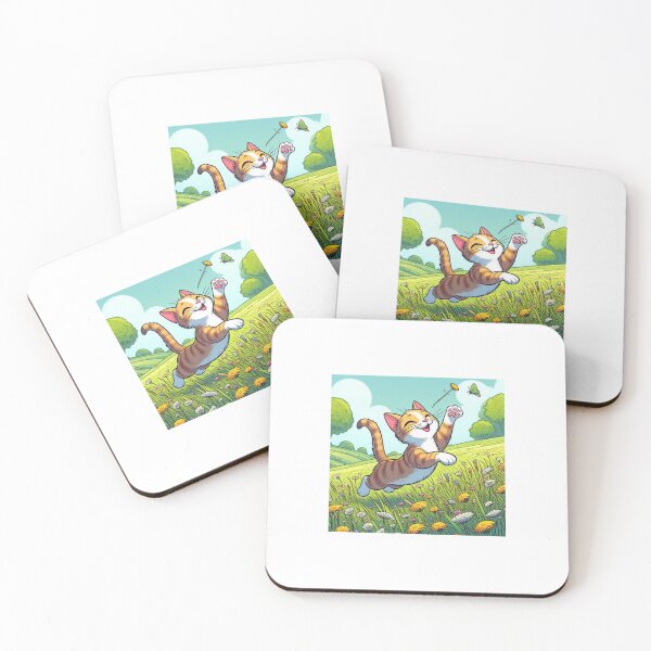 Item preview, Frolicking Cat  designed and sold by FreckledBrats.