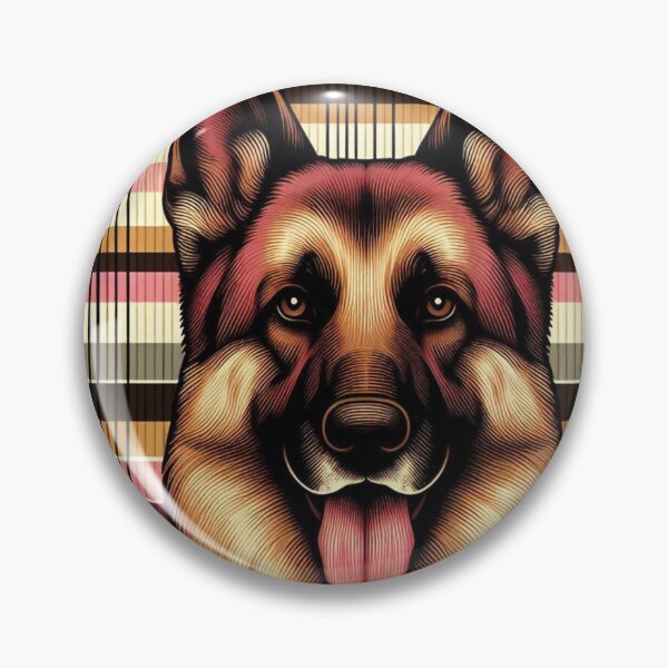 Item preview, German Shephard in Bold Stripes  designed and sold by FloridaWildOnes.