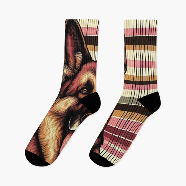 Item preview, German Shephard in Bold Stripes  designed and sold by FloridaWildOnes.
