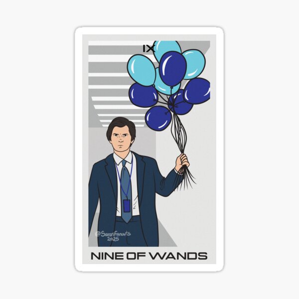 Item preview, Nine of Wands tarot designed and sold by Sarasfanarts.
