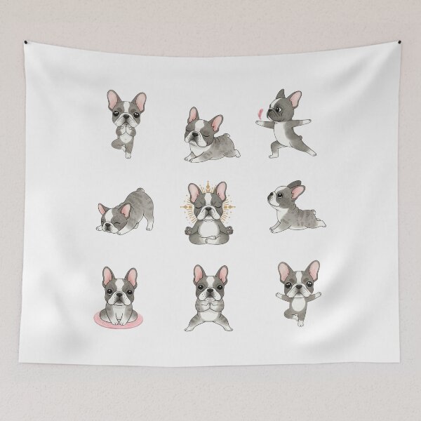Item preview, Zen French Bulldog Yoga Designs designed and sold by Claustronautas.