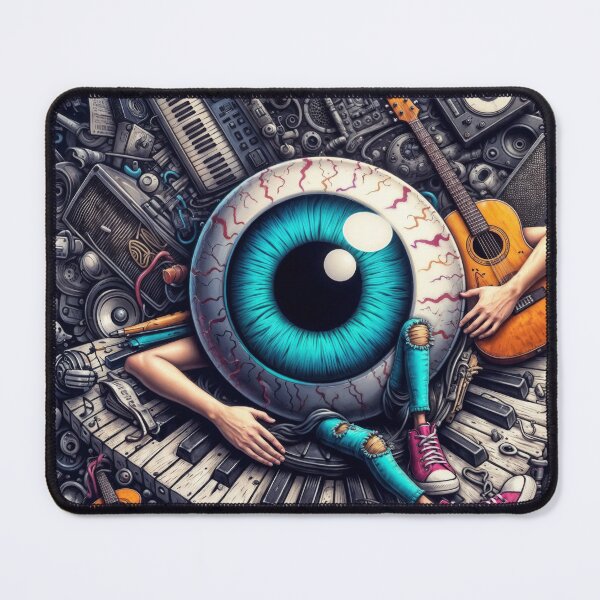 Item preview, When a Lonely Eye Fell in Love with Music: A Surreal Indie Daydream designed and sold by DopeVibeStuff.