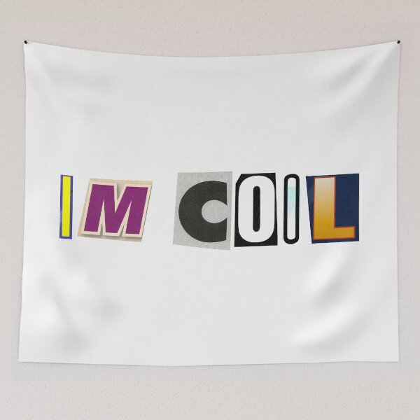 Item preview, IM COOL - Colorful Ransom Note Typography Design designed and sold by Frappalmab.