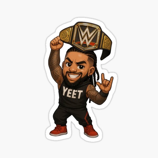 Item preview, Jey Uso - Champion Sticker  designed and sold by Justgee92.
