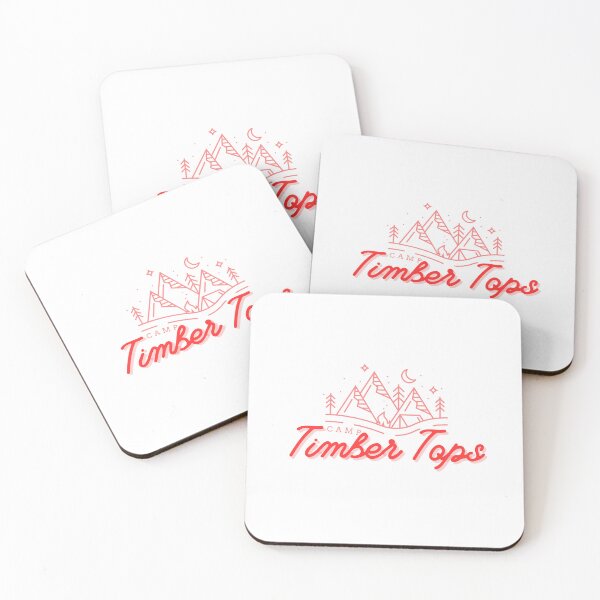 Item preview, Camp Timber Tops Sticker designed and sold by JuliaMencher.