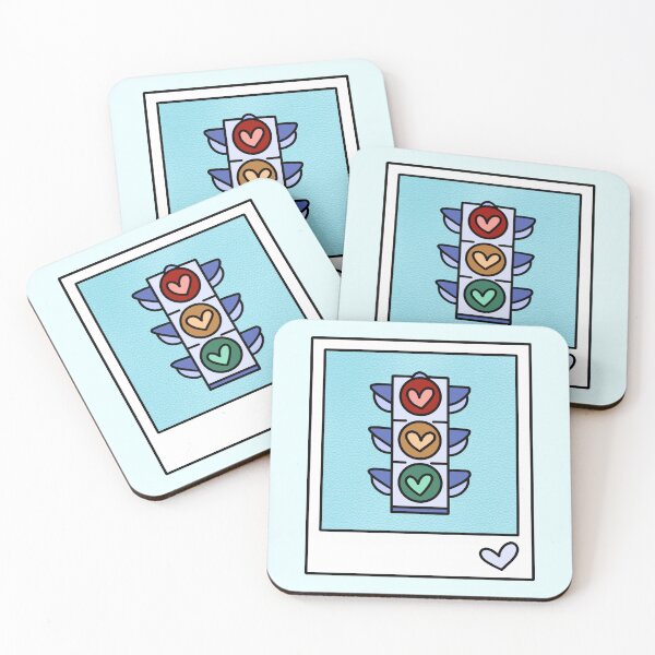 Item preview, i ask the traffic lights polaroid - kindle stickers designed and sold by folklorewhisper.