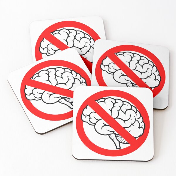 Item preview, No Brain Allowed designed and sold by MonkiFlipp.