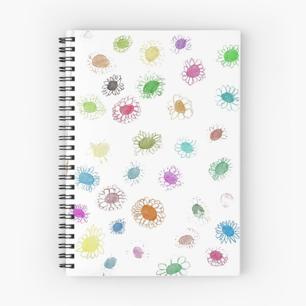Item preview, flowers in coloured pencils pattern designed and sold by designbywhacky.